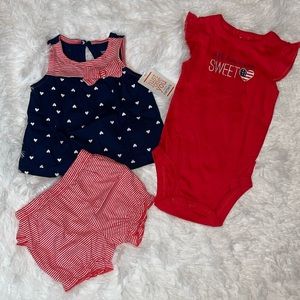 All American Set by Carter’s Size 3m NWT